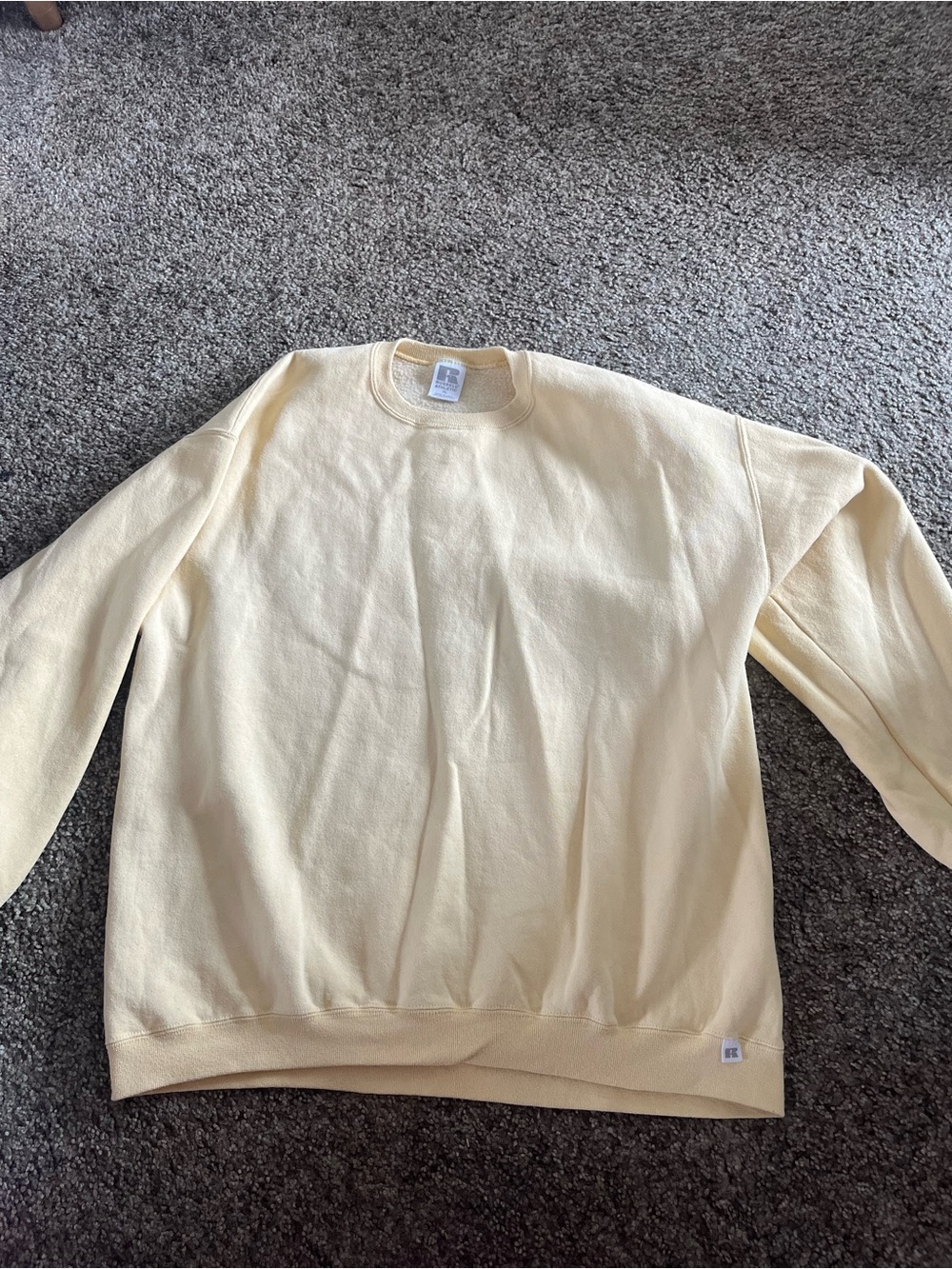 Pale Yellow Crewneck Sweater